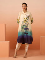 BEIGE MARINA GATHER TUNIC