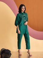 EMERALD GREEN AHAANA SHIRT