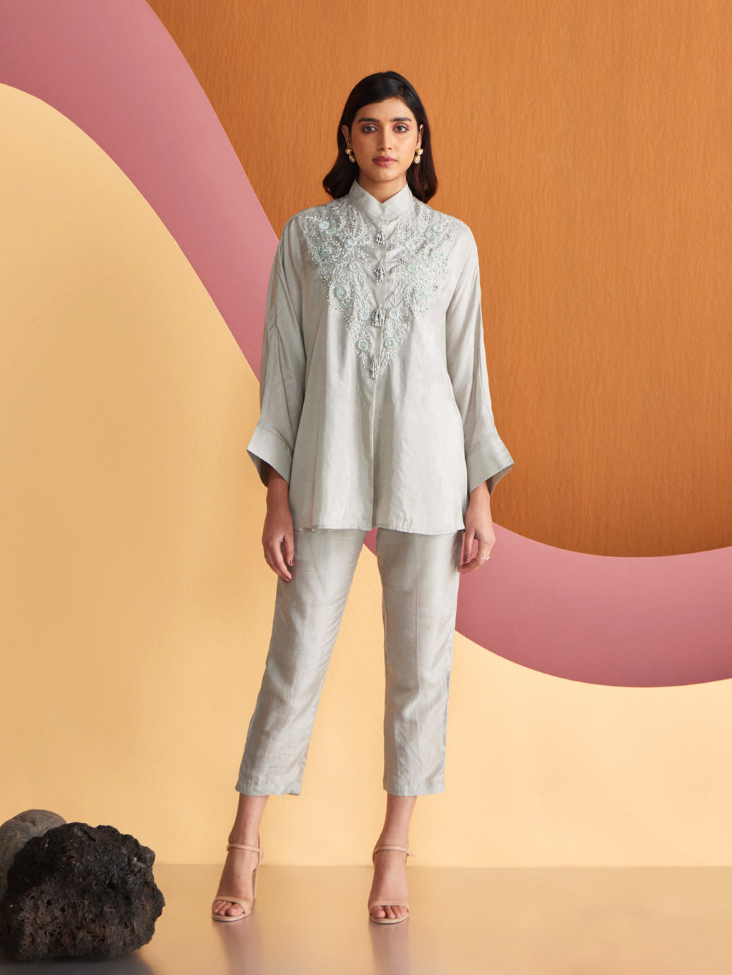 GREY AHAANA SHIRT