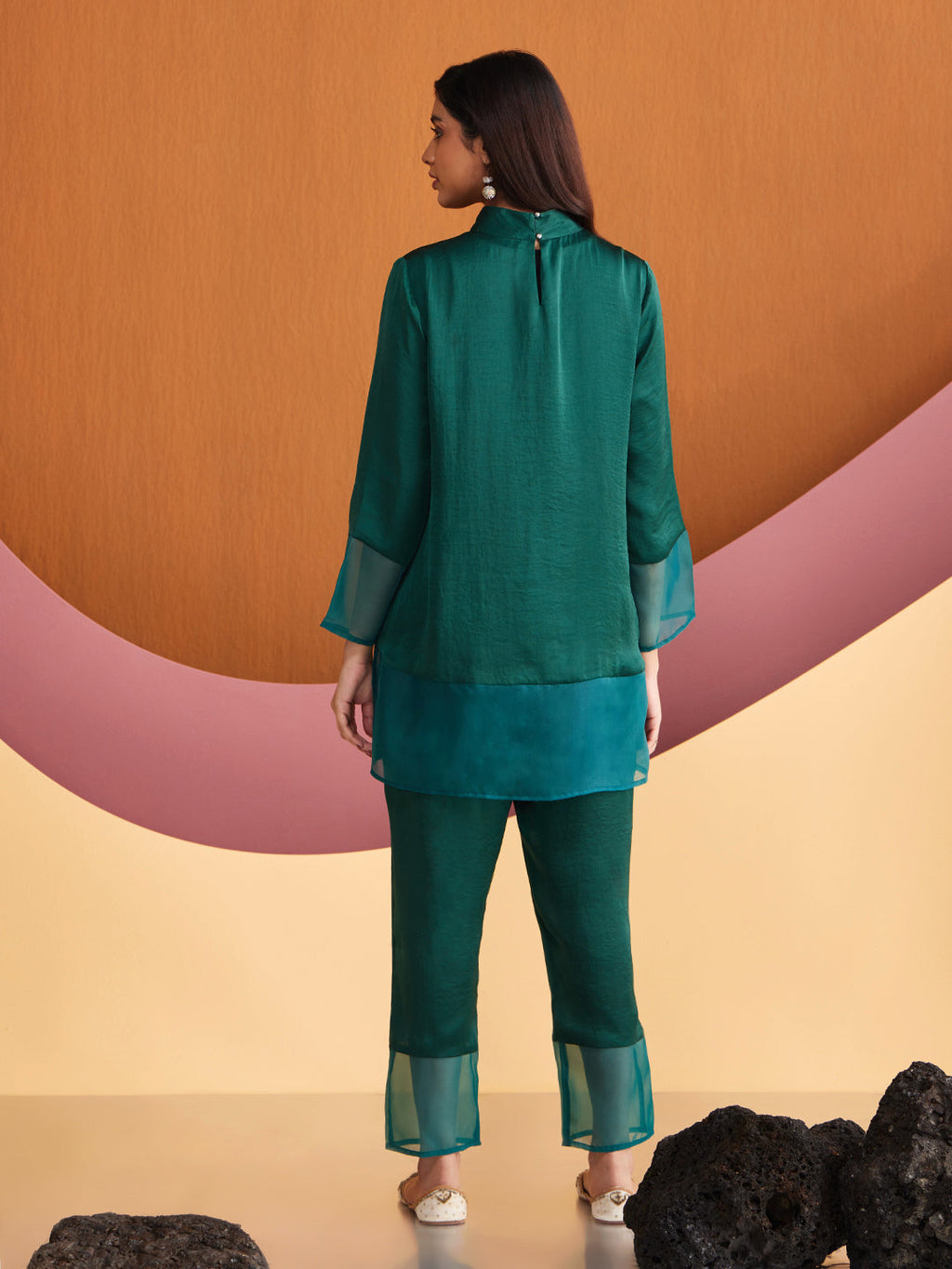 EMERALD GREEN DUAL PANT