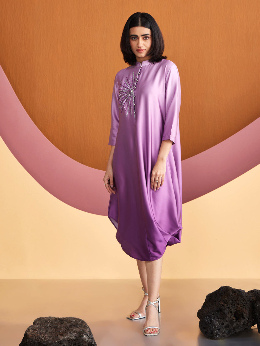 PURPLE OMBRE MANOR DRESS