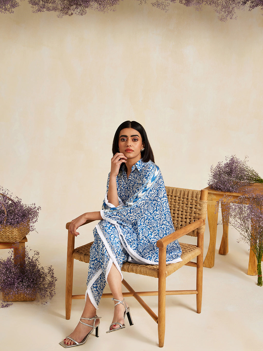 BLUE UZBEK HANNAH TOP
