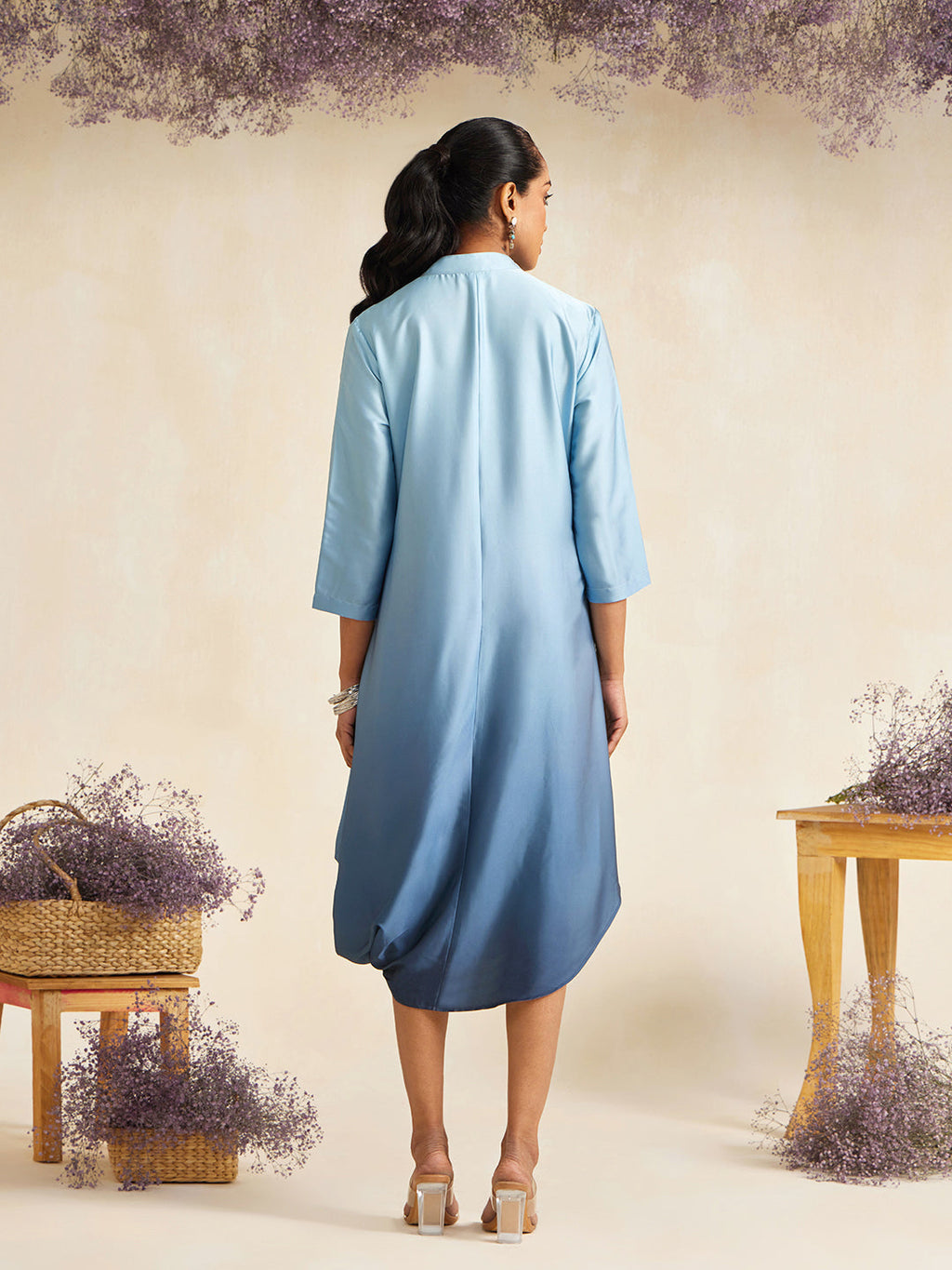 BLUE OMBRE MANOR DRESS