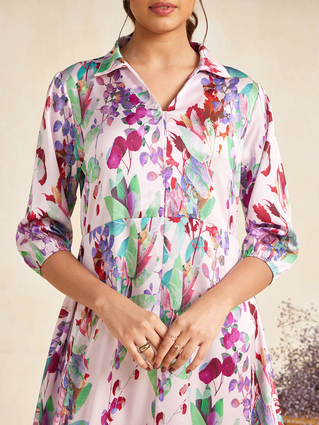 PINK BONANZA TIGNI DRESS