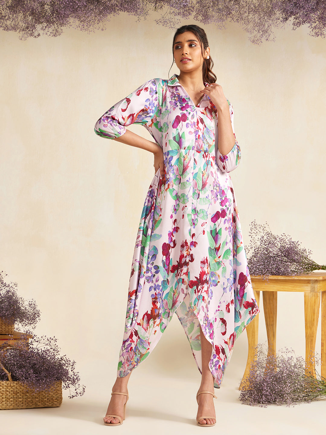 PINK BONANZA TIGNI DRESS