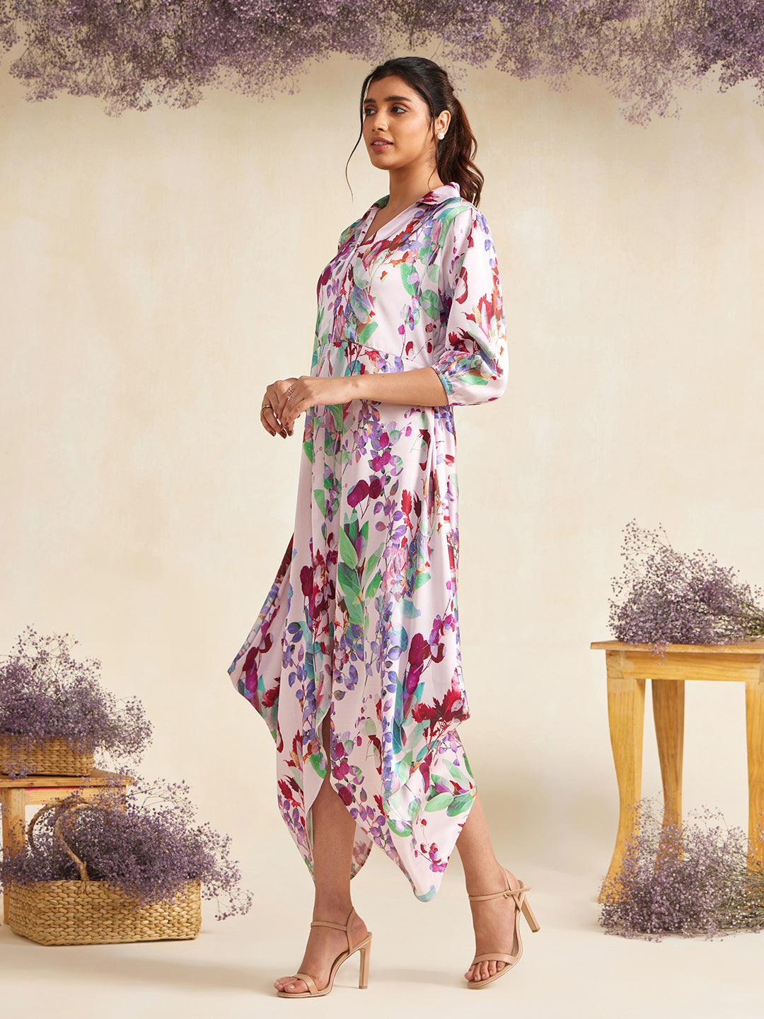 PINK BONANZA TIGNI DRESS