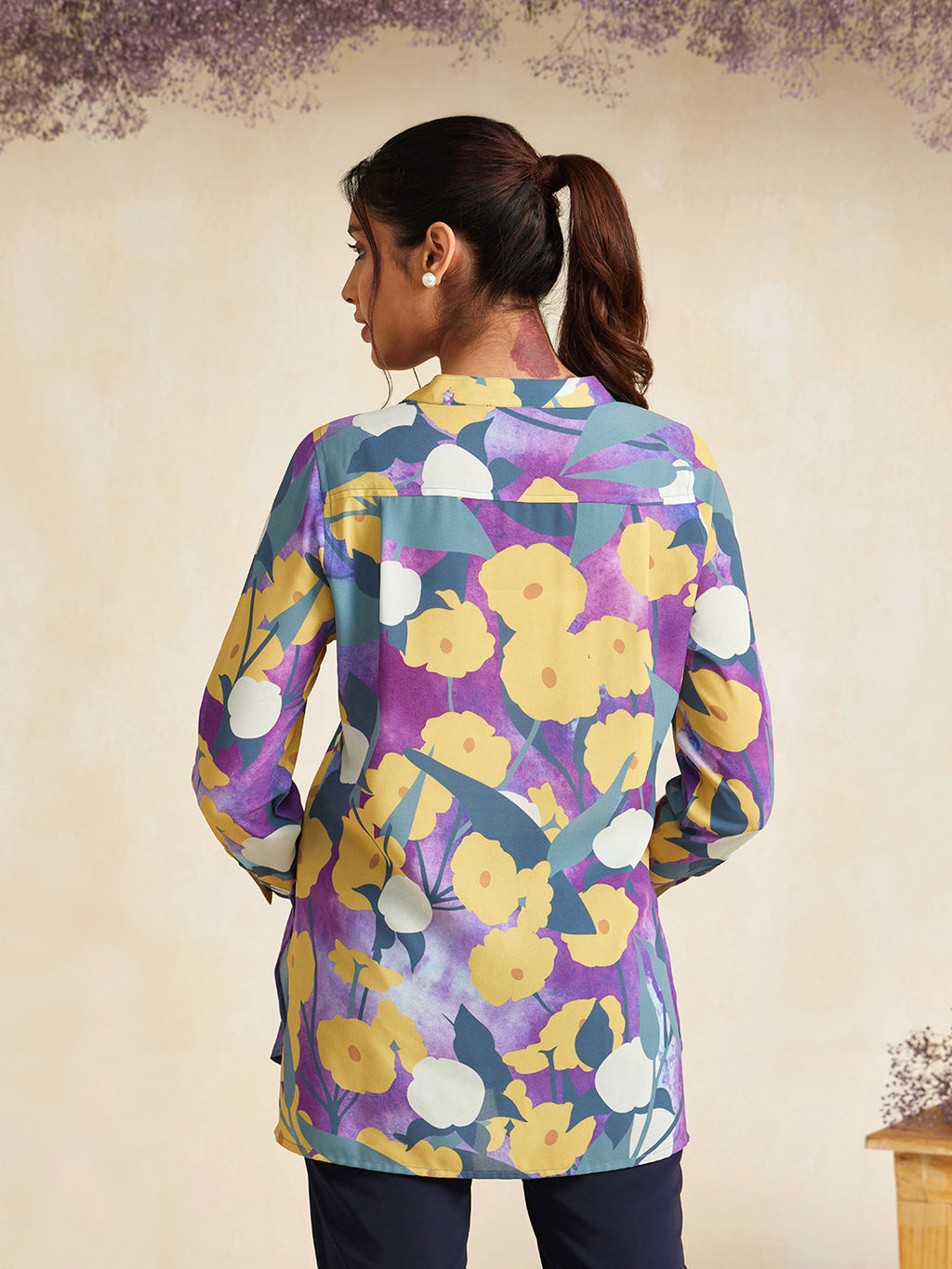 PURPLE QUIRK BUTTON DOWN SHIRT