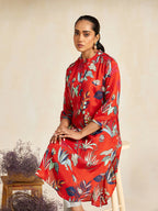 RUST FOUNTAIN GATHERED TUNIC