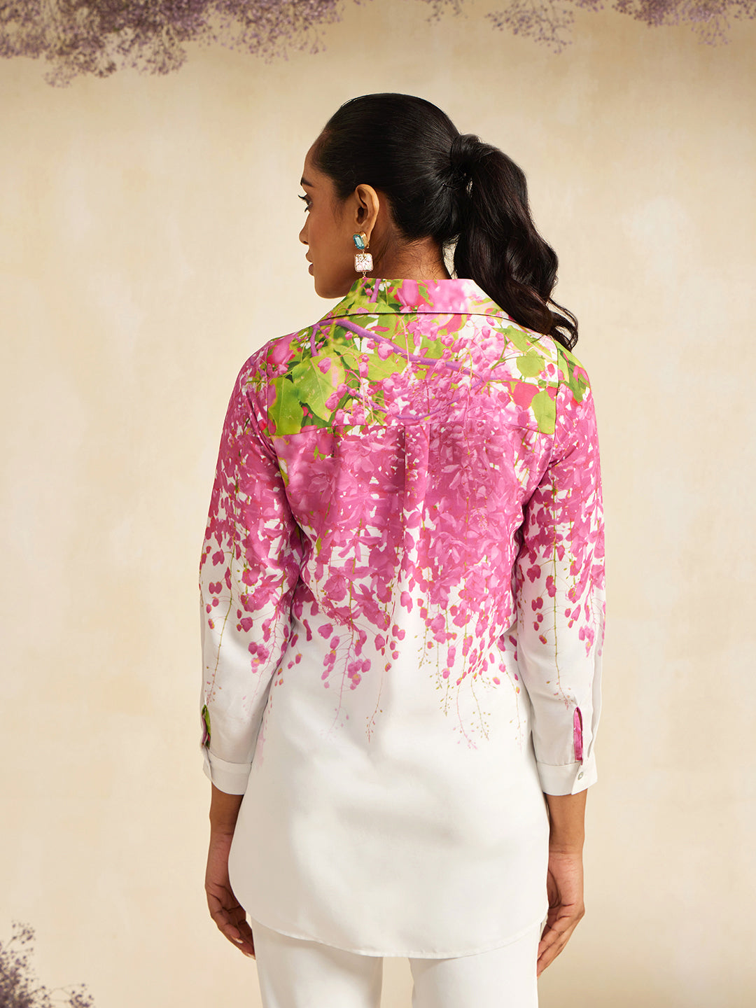PINK AMALTAS CRYSTALLINE SHIRT
