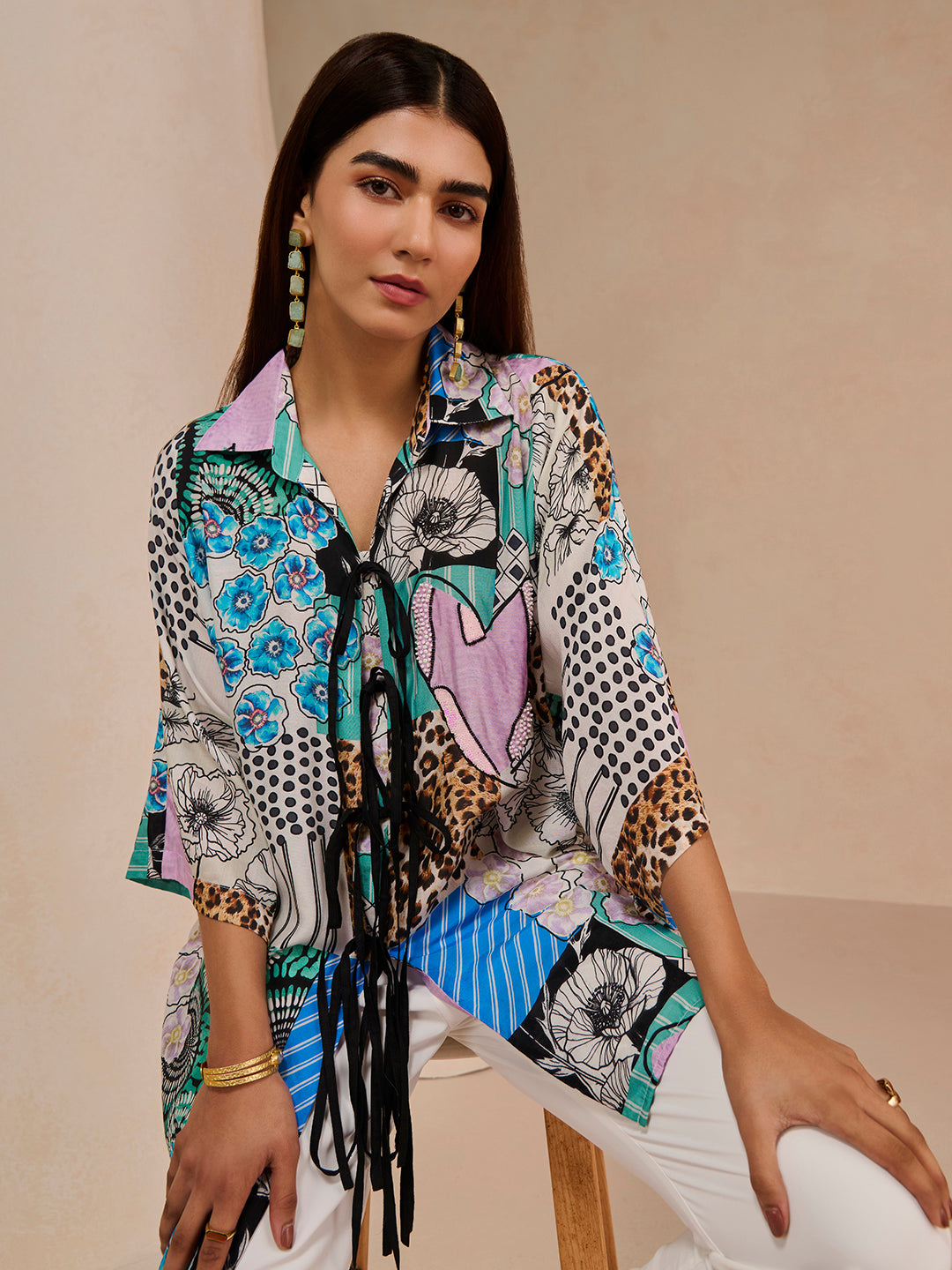 BLUE CALISTA ELAN SHIRT