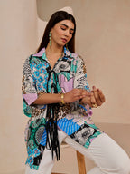 BLUE CALISTA ELAN SHIRT