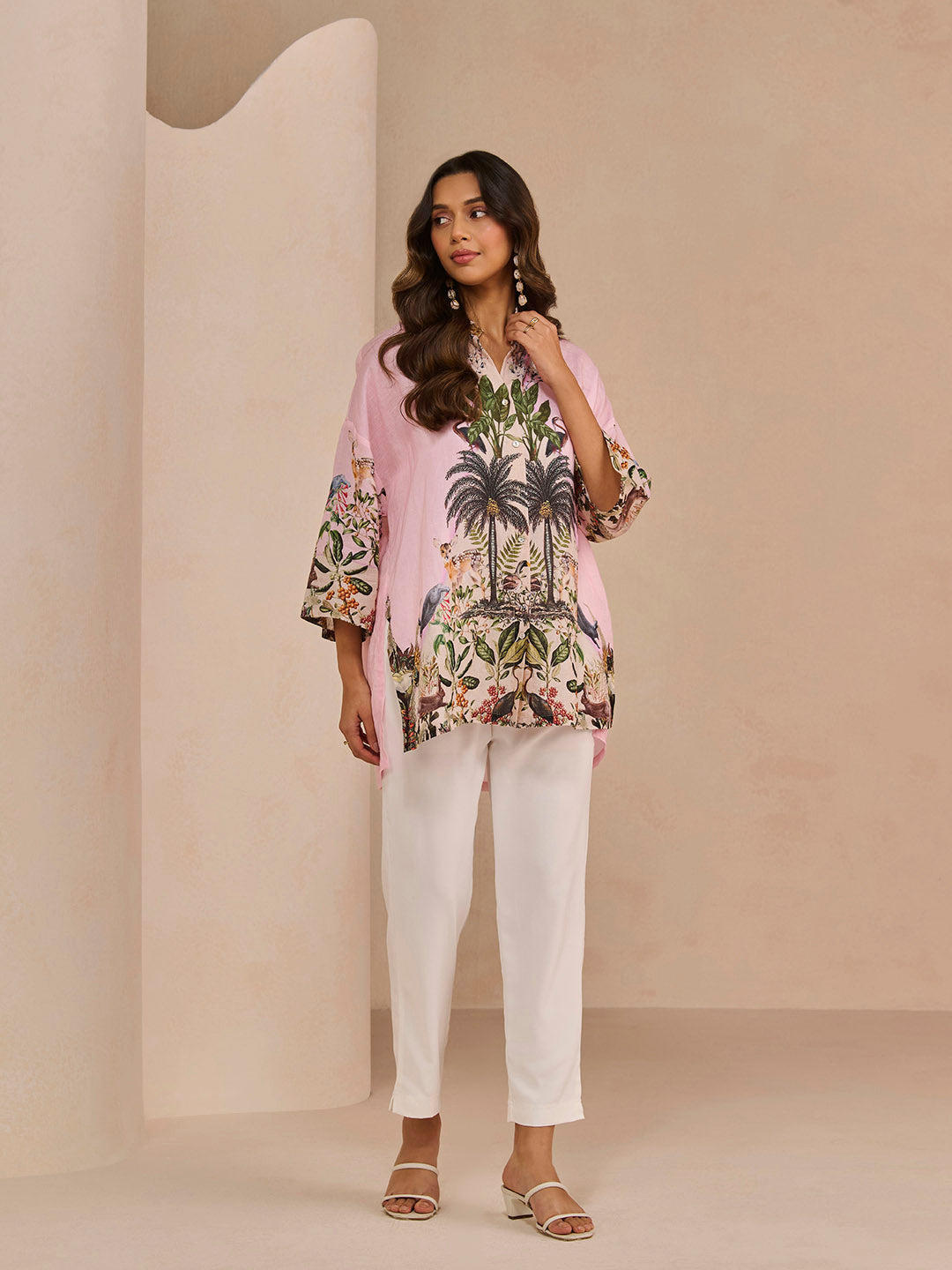 PETRA FOREST PINK SHIRT