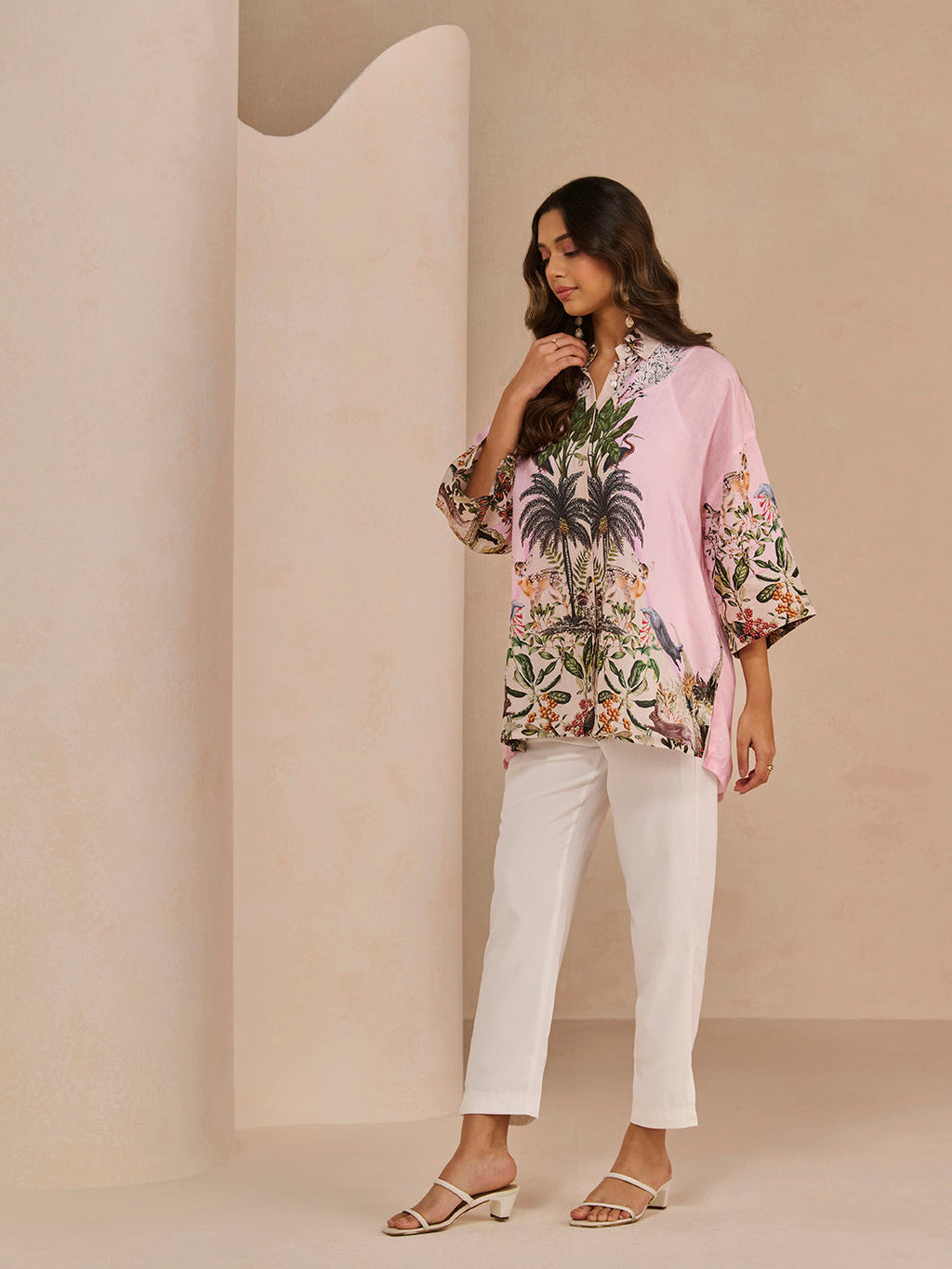 PETRA FOREST PINK SHIRT