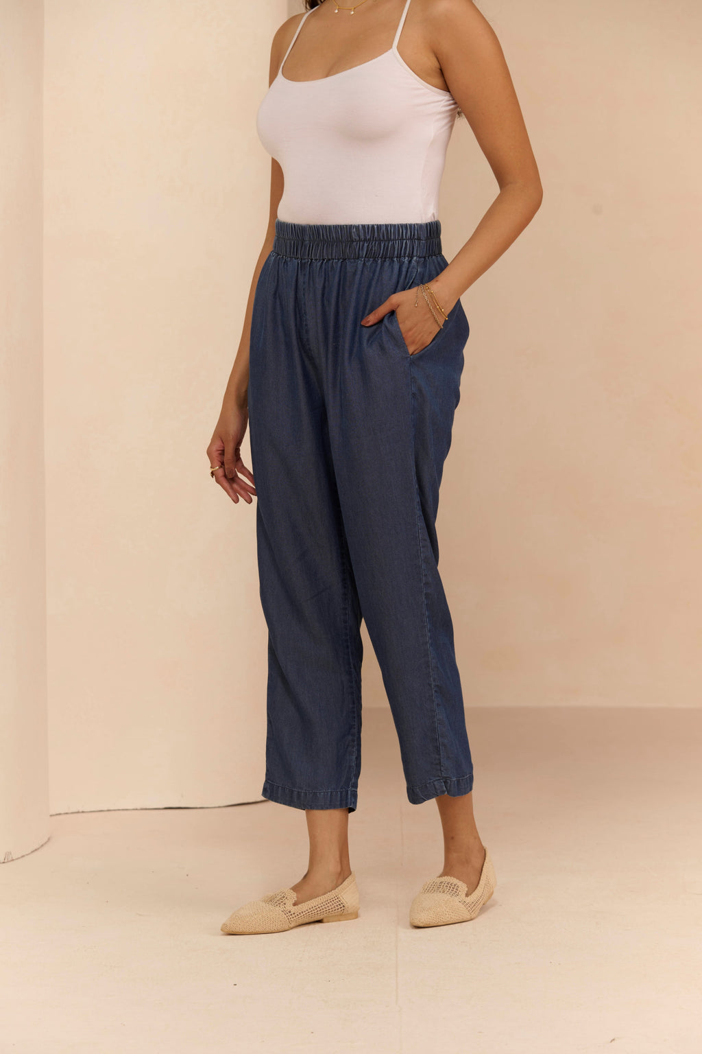 DENIM BLUE MIDEN PANT