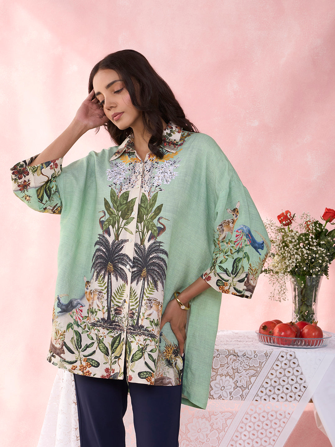PETRA FOREST GREEN SHIRT