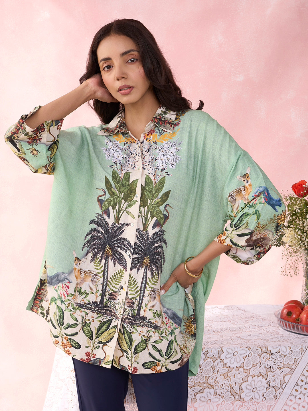 PETRA FOREST GREEN SHIRT