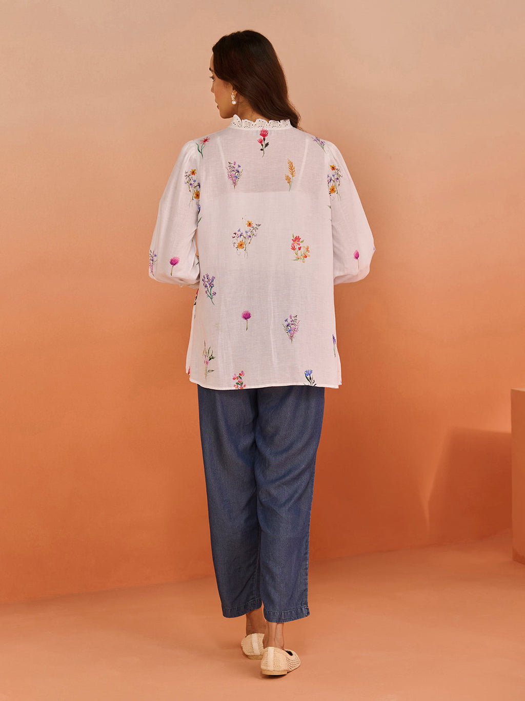 BELL WHITE GRAY SHIRT