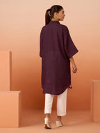 PURPLE VAZA GAREN TUNIC