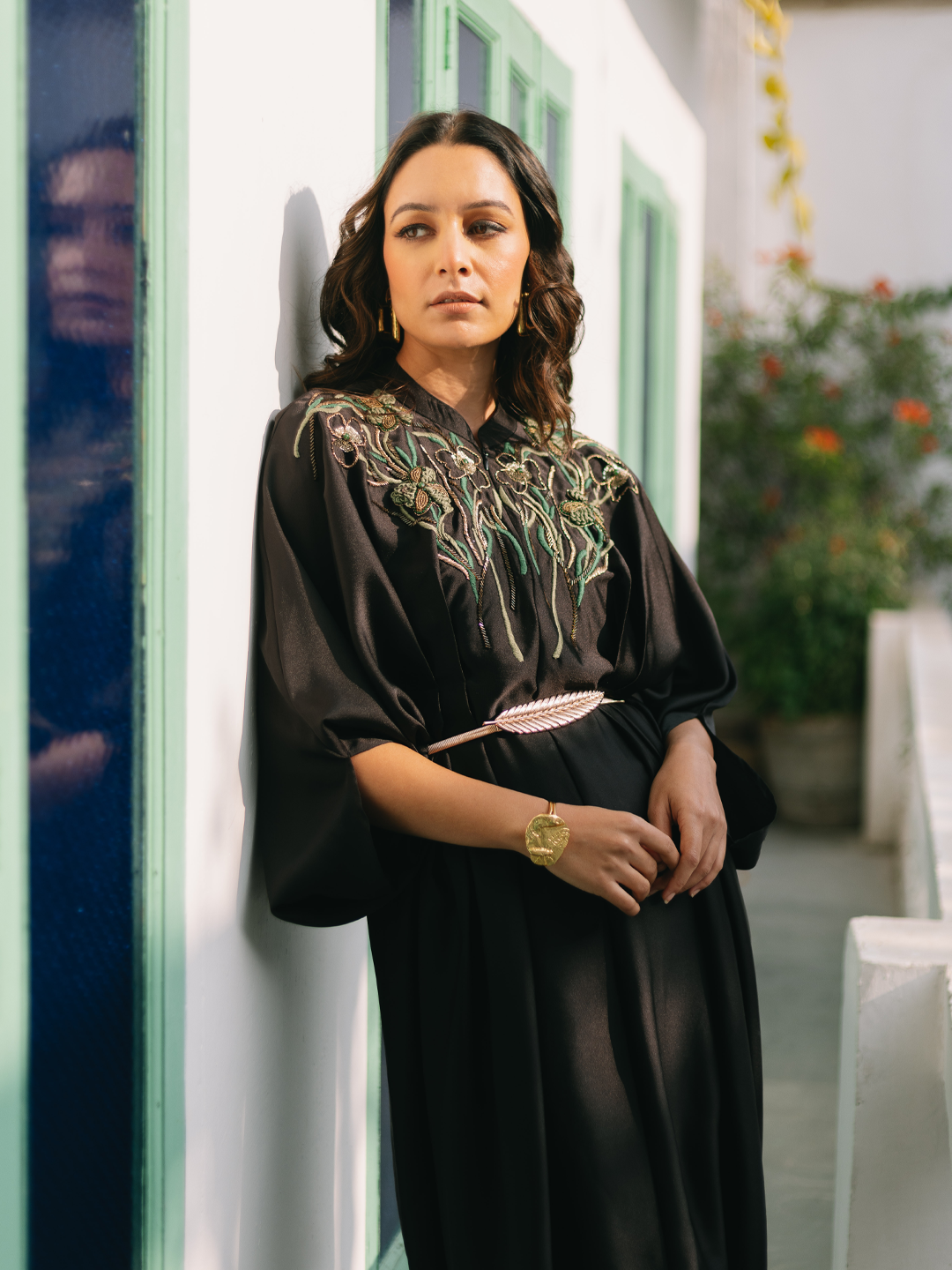 BLACK BLOSSOM DRESS