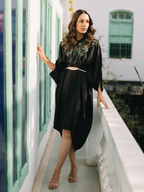 BLACK BLOSSOM DRESS