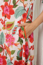 Pure Cotton A-line Midi Ethnic Dresses