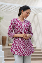 Ethnic Motifs Printed Pure Cotton Kurti