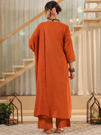 Women Ethnic Motifs Pure Cotton Kurta with Trousers & With Dupatta