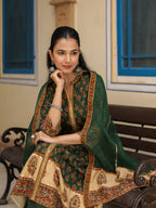 Women Ethnic Motifs Printed Cotton Anarkali Kurta with Trousers & Dupatta