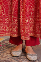 Women Ethnic Motifs Printed Beads and Stones Kurta with Trouser & Dupatta