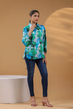 Women Floral Print Cotton Top