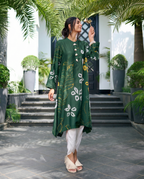 EMERALD GREEN KANJI SUE TUNIC