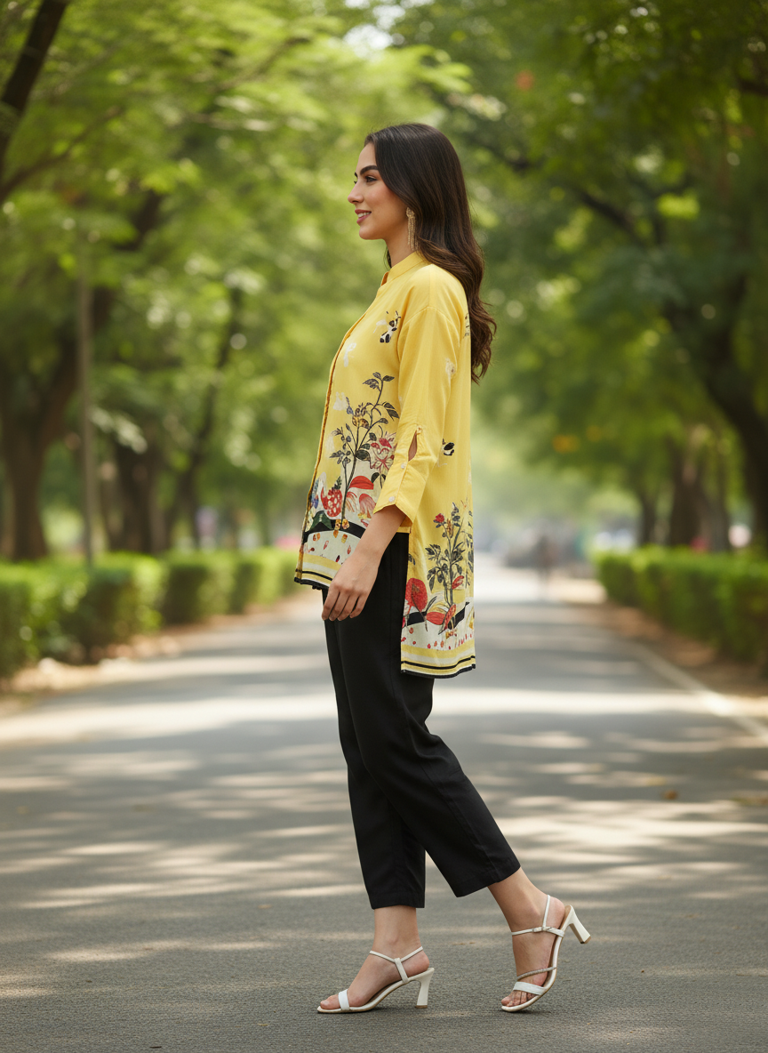 YELLOW PLUTO BREEZE SHIRT