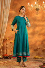 Women Regular Gotta Patti Kurta with Trousers & Dupatta