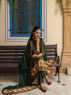Women Ethnic Motifs Printed Cotton Anarkali Kurta with Trousers & Dupatta