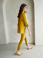 MUSTARD / GREY RESORT CO-ORD SET