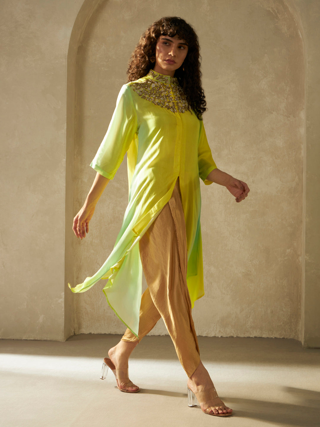 MINT GREEN OMBRE NAVYA TUNIC
