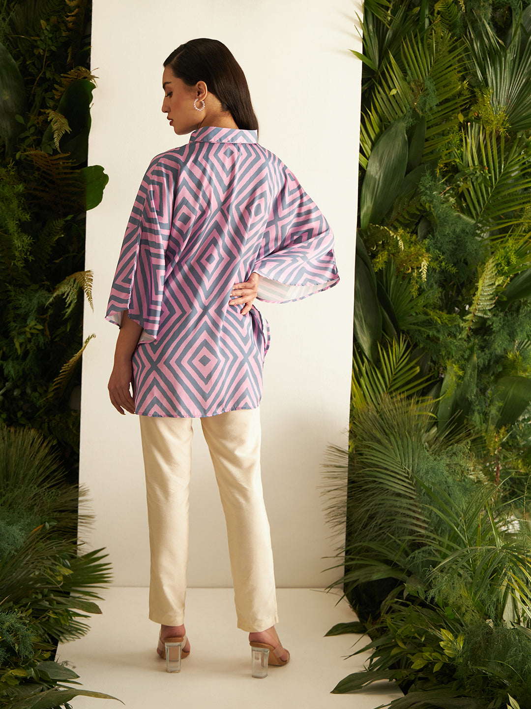 PINK RHOMBUS FLAP SHIRT