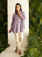 PINK RHOMBUS FLAP SHIRT