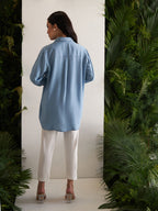 DENIM BLUE NIDE SHIRT