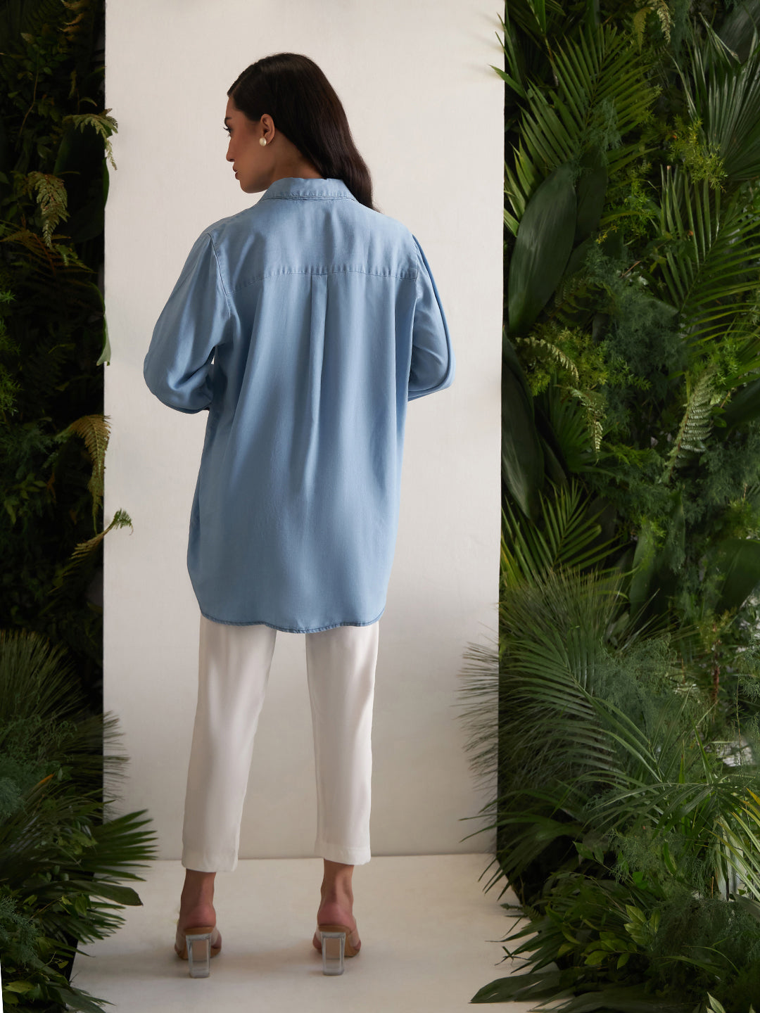 DENIM BLUE NIDE SHIRT