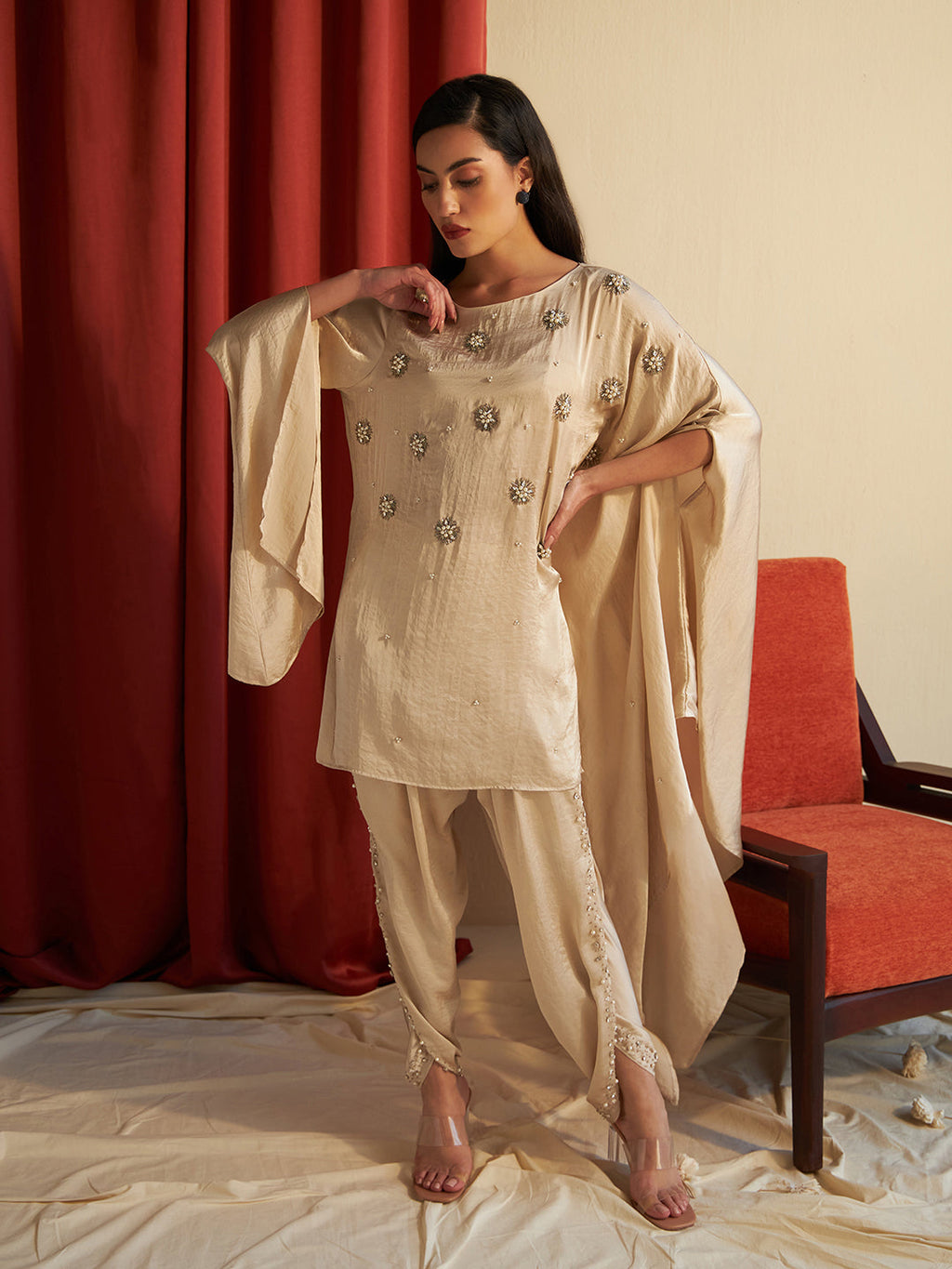 LIGHT GOLD SIEANNA TULIP PANTS