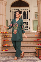 Women's Printed Tunic and Trouser Co-Ord Set