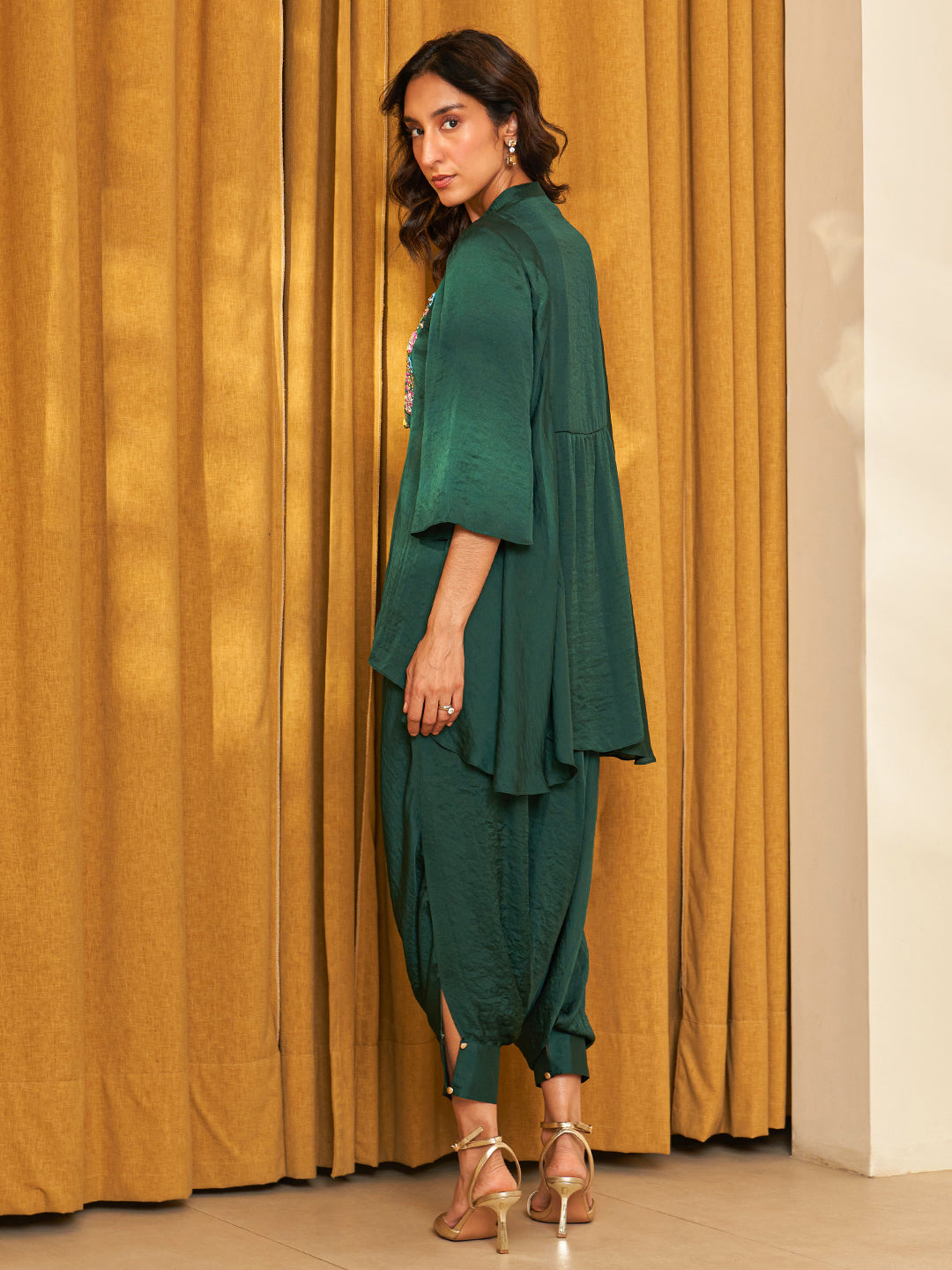 EMERALD GREEN AARIV SHIRT