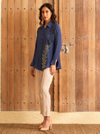 NAVY SPADE SHIRT