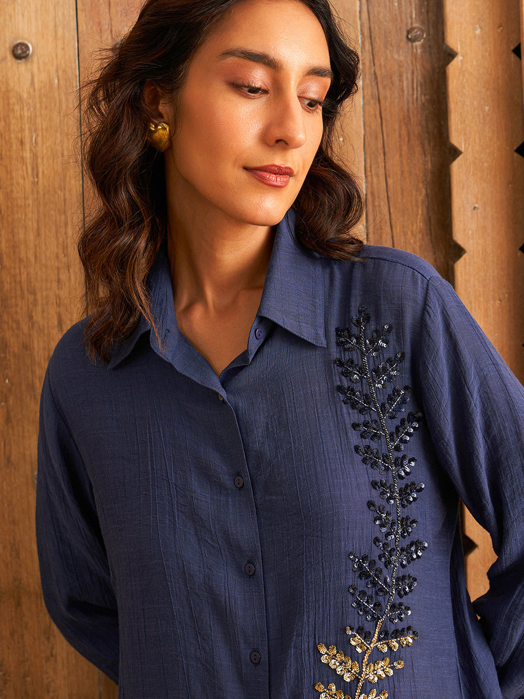 NAVY SPADE SHIRT