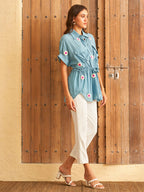 BLUE KRISM SHIRT