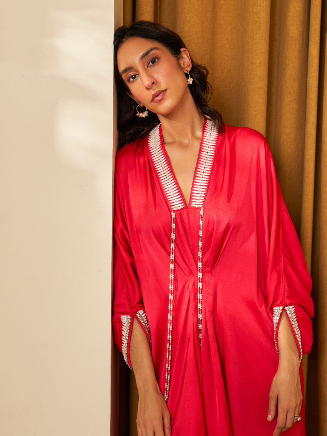 HOT PINK NUTAN KAFTAN