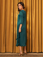 EMERALD GREEN STYLI DRESS