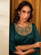 EMERALD GREEN STYLI DRESS