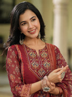 Women Ethnic Motifs Printed Kurta with Trousers & Dupatta